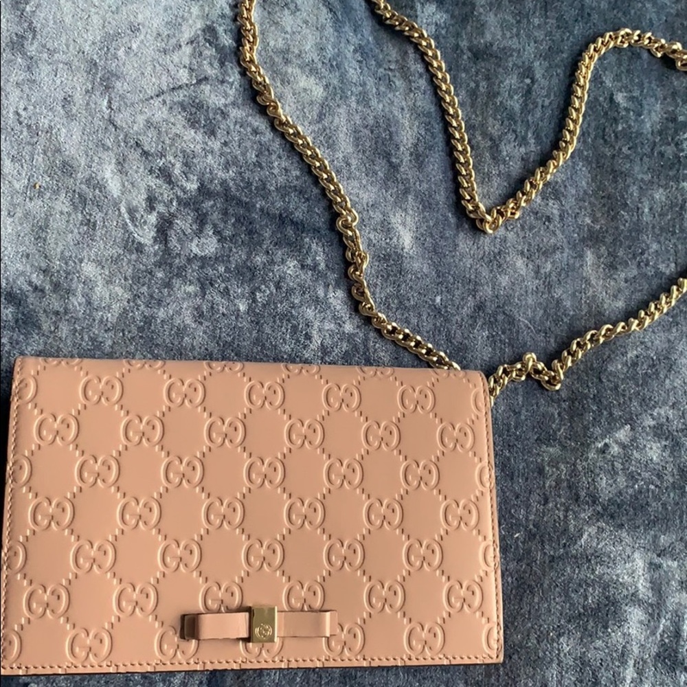 Pink Gucci purse